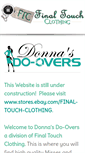 Mobile Screenshot of finaltouchclothing.com